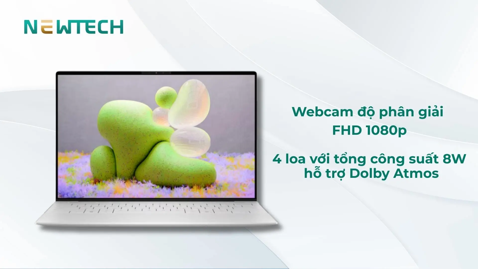 Dell XPS 13 9340 Ultra 7 16GB 512GB 13.4" FHD+ USED 26 Camera FHD và loa quad tối ưu giải trí