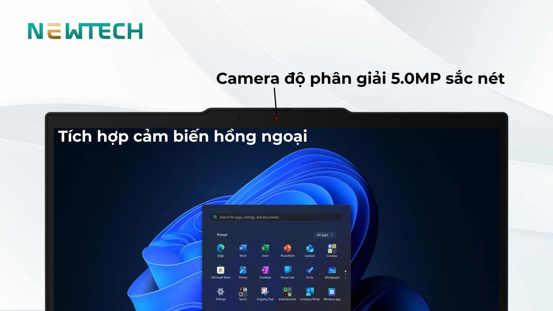 Lenovo ThinkPad T14 Gen 6 Ultra 7 255H 32GB 1TB 14" WUXGA Win11 (21QC000JVN) 22 Camera FHD và micro kép gọi video mượt mà