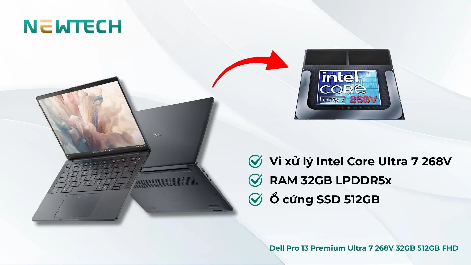 Cấu hình Core Ultra 7 268V, RAM 32GB, SSD 512GB