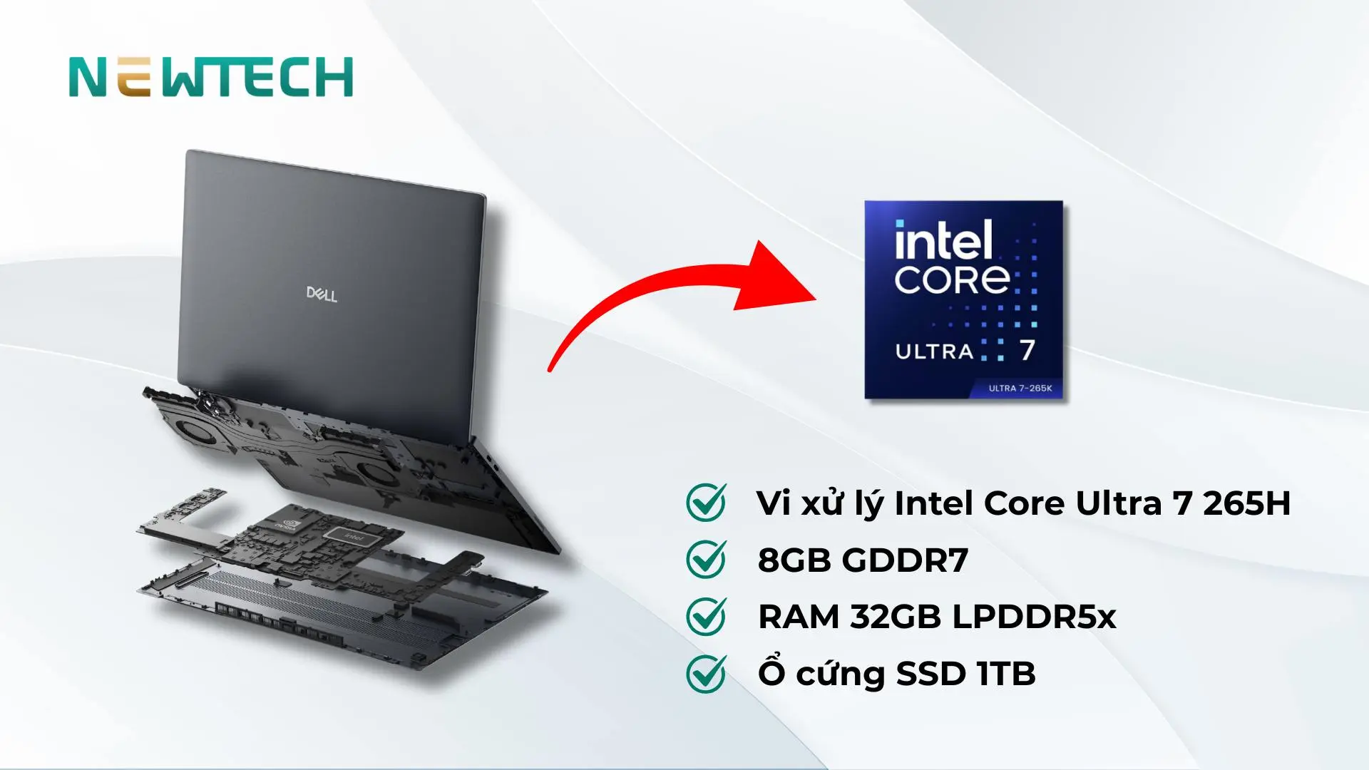 Cấu hình Ultra 7 265H, RAM 32GB, SSD 1TB