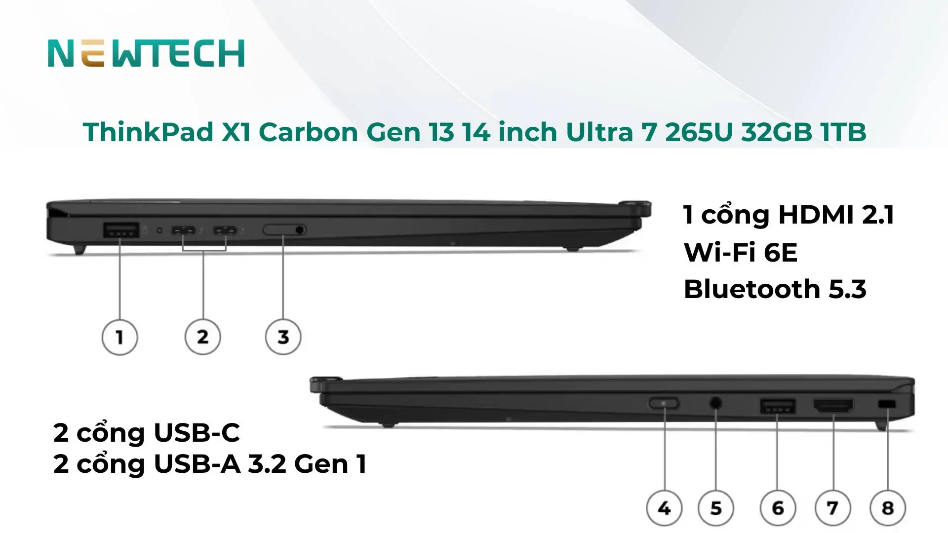 Cổng kết nối hiện đại đầy đủ
