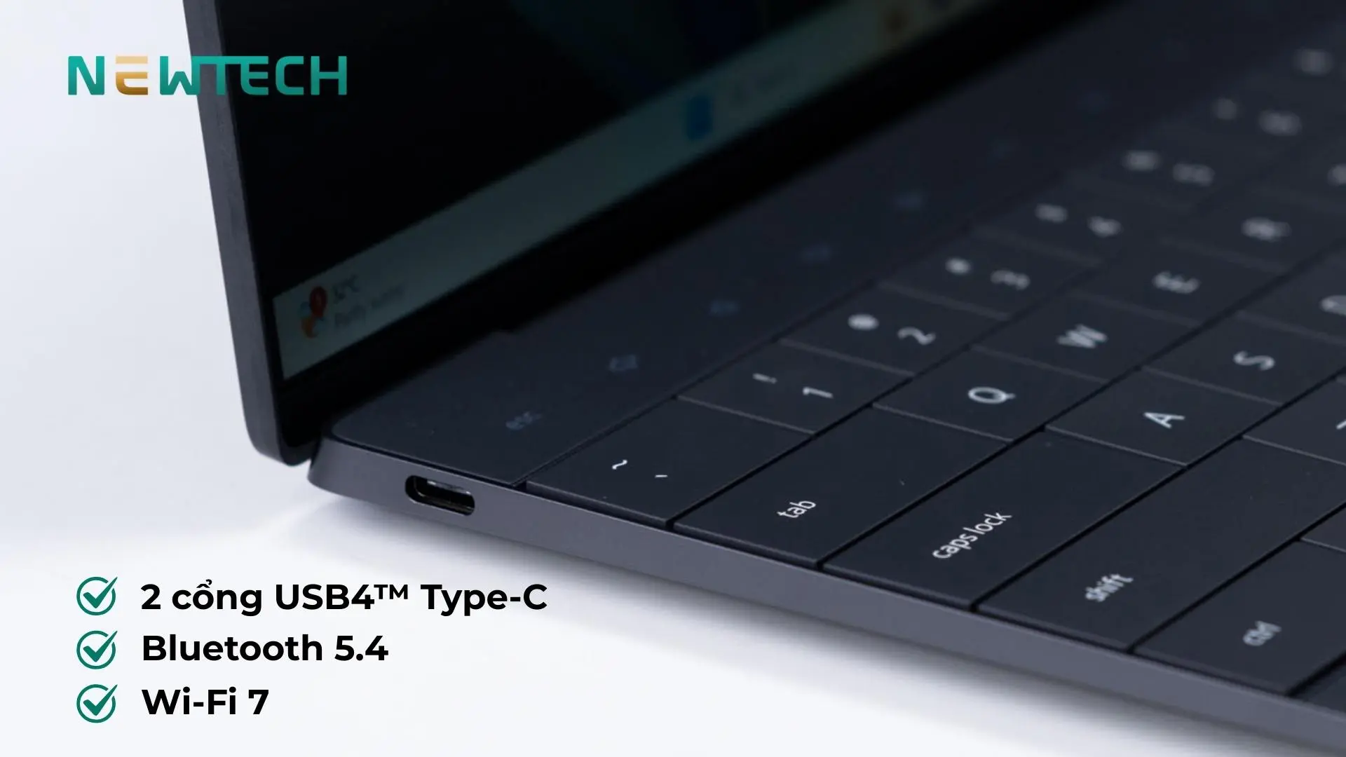 Dell XPS 9345 13.4 inch Snapdragon X Elite 32GB 1TB QHD+ New 27 Cổng USB C phù hợp nhu cầu kết nối hiện đại