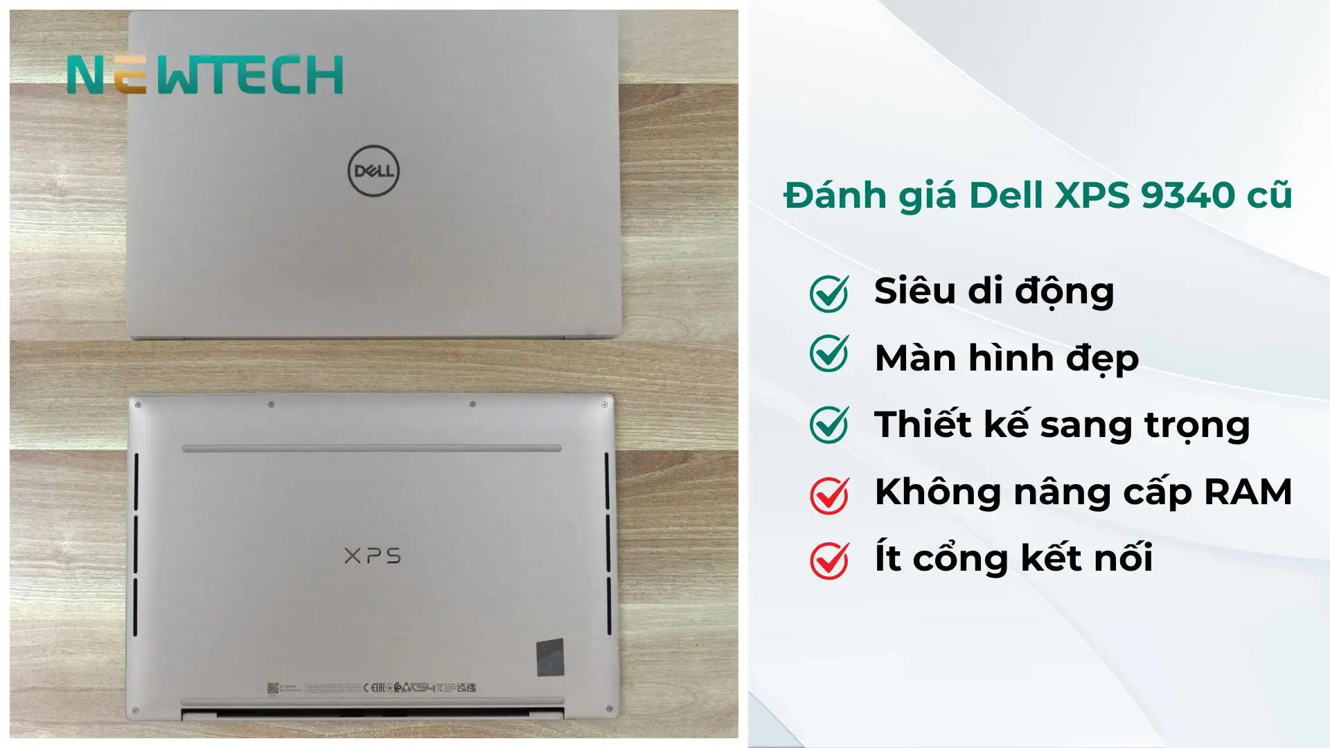 Dell XPS 13 9340 Ultra 7 16GB 512GB 13.4" FHD+ USED 29 Đánh giá laptop Dell XPS 9340 cũ