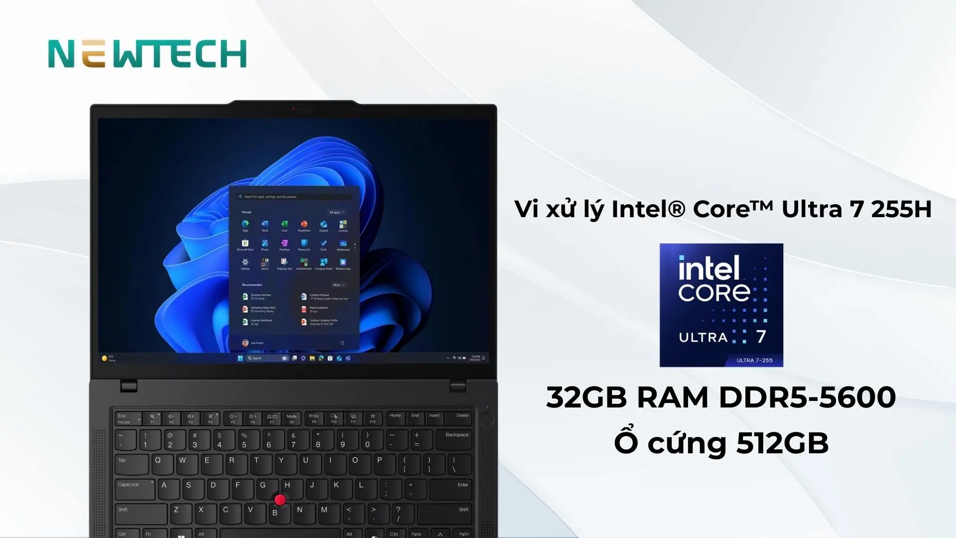Hiệu năng ổn định với CPU Intel Core Ultra 7 255H