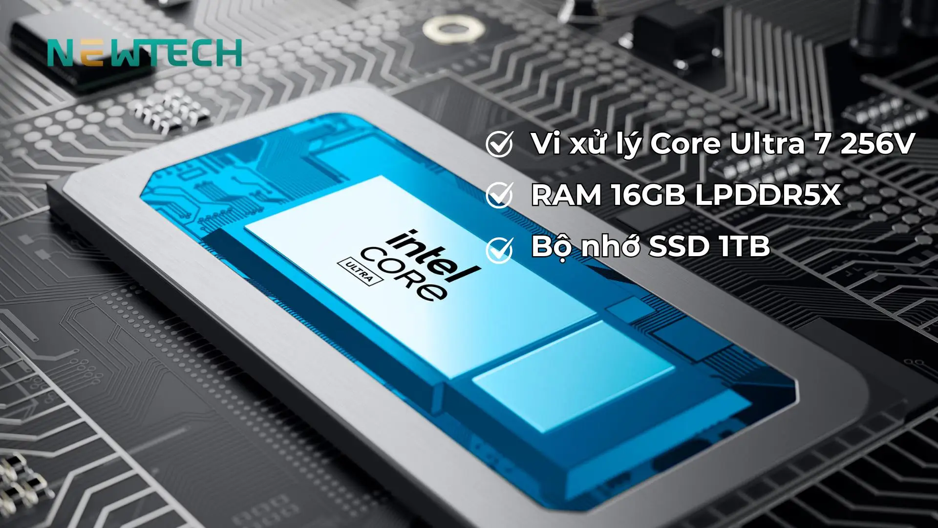 Hiệu năng ổn định với Ultra 7 256V và SSD 1TB