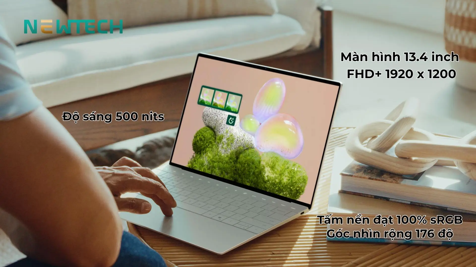 Màn hình 13.4 inch độ nét cao