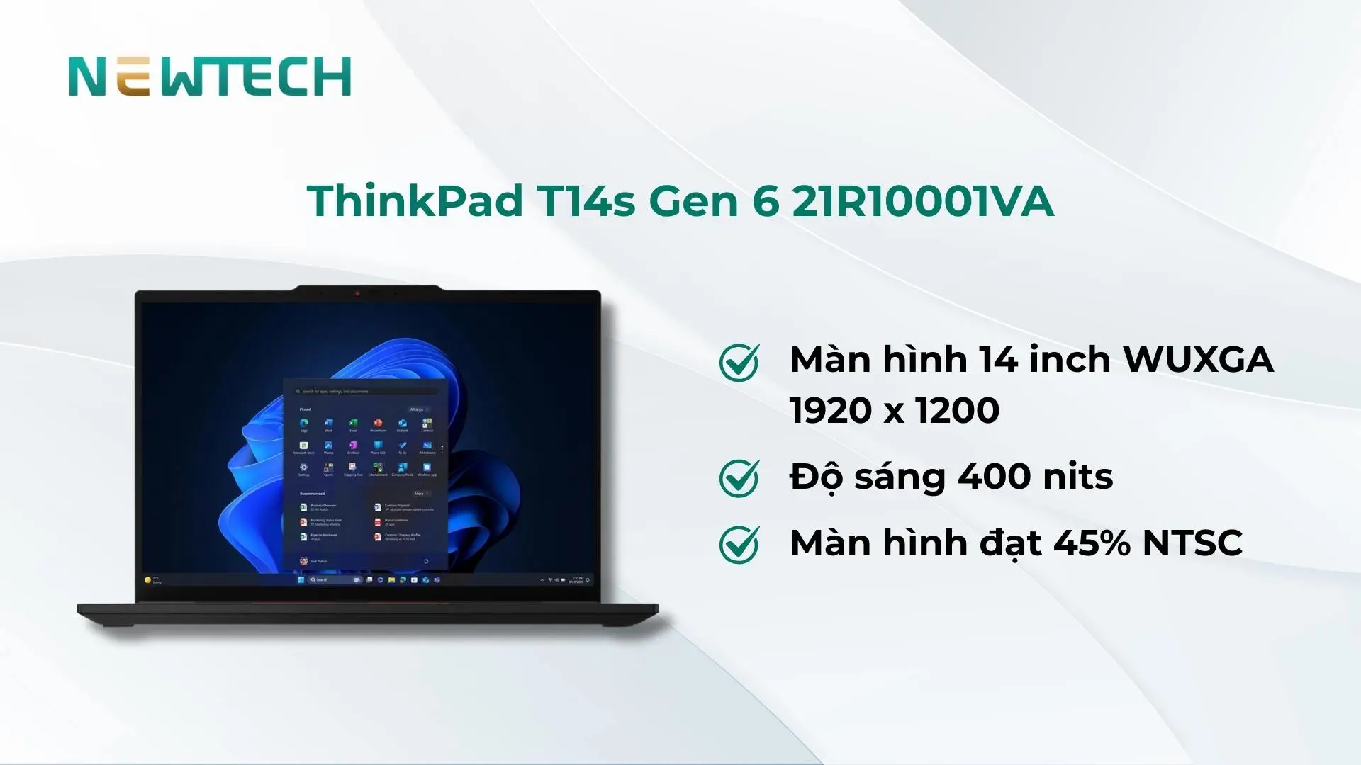 Màn hình 14 inch WUXGA 400 nits chống chói