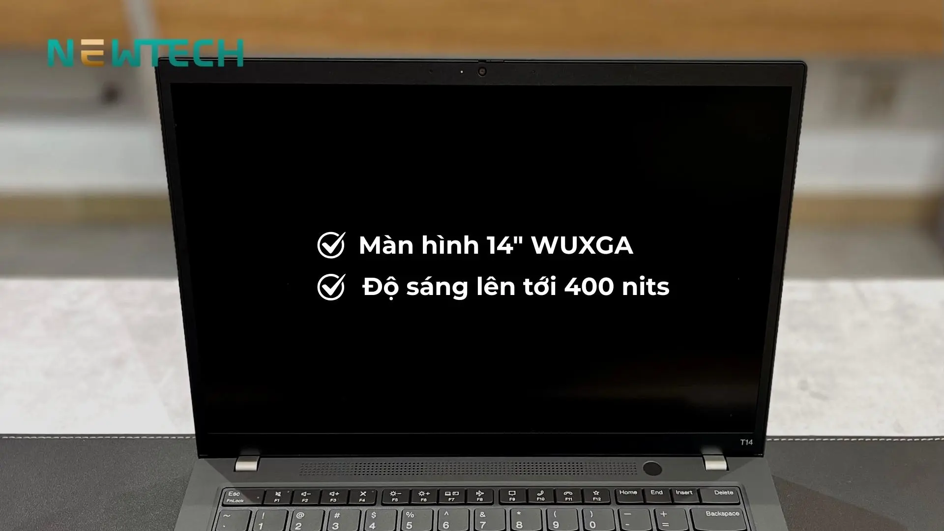 Màn hình 14" WUXGA độ sáng cao, chống chói