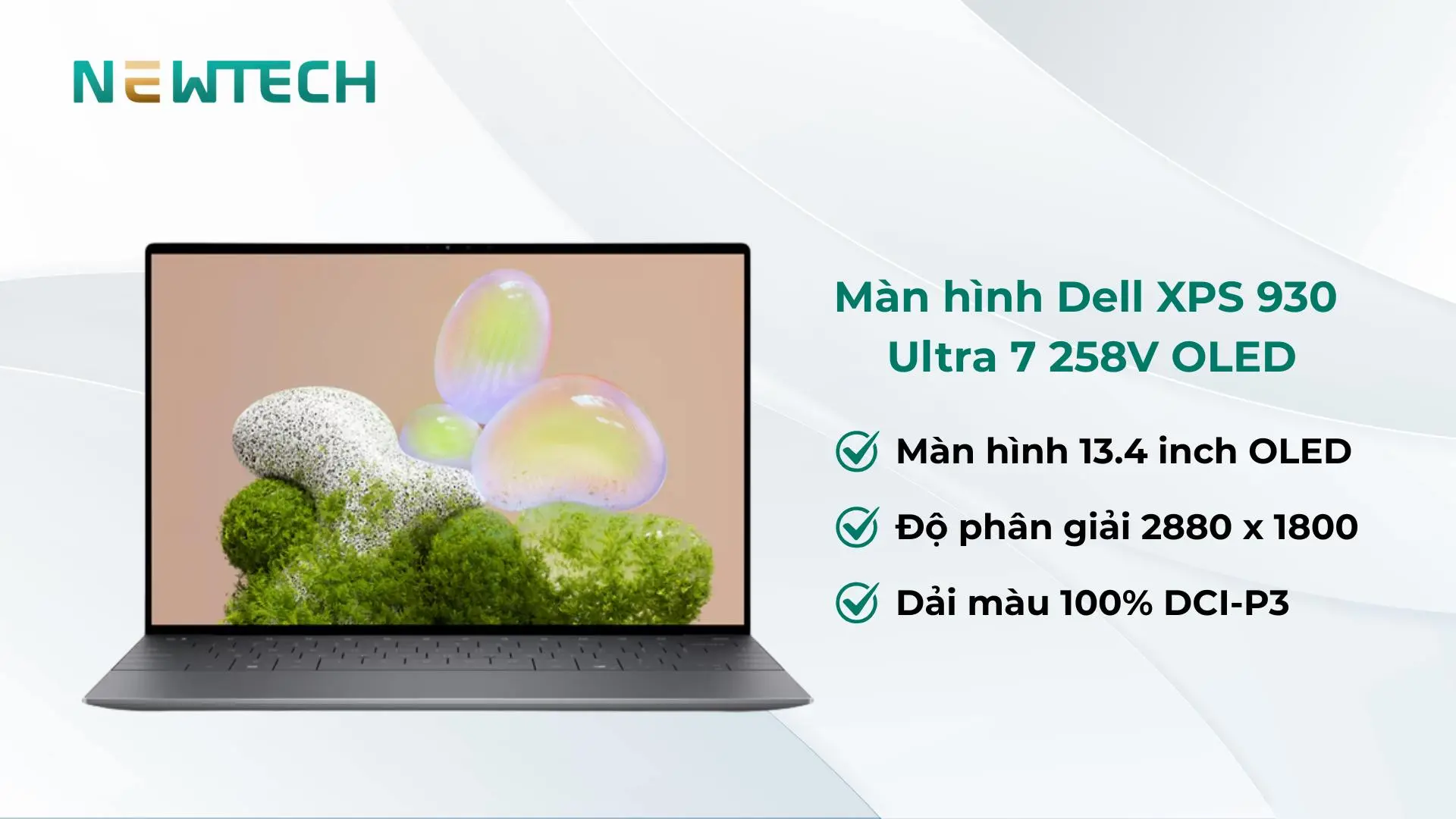 Màn hình OLED 13 inch màu đen sâu rực rỡ
