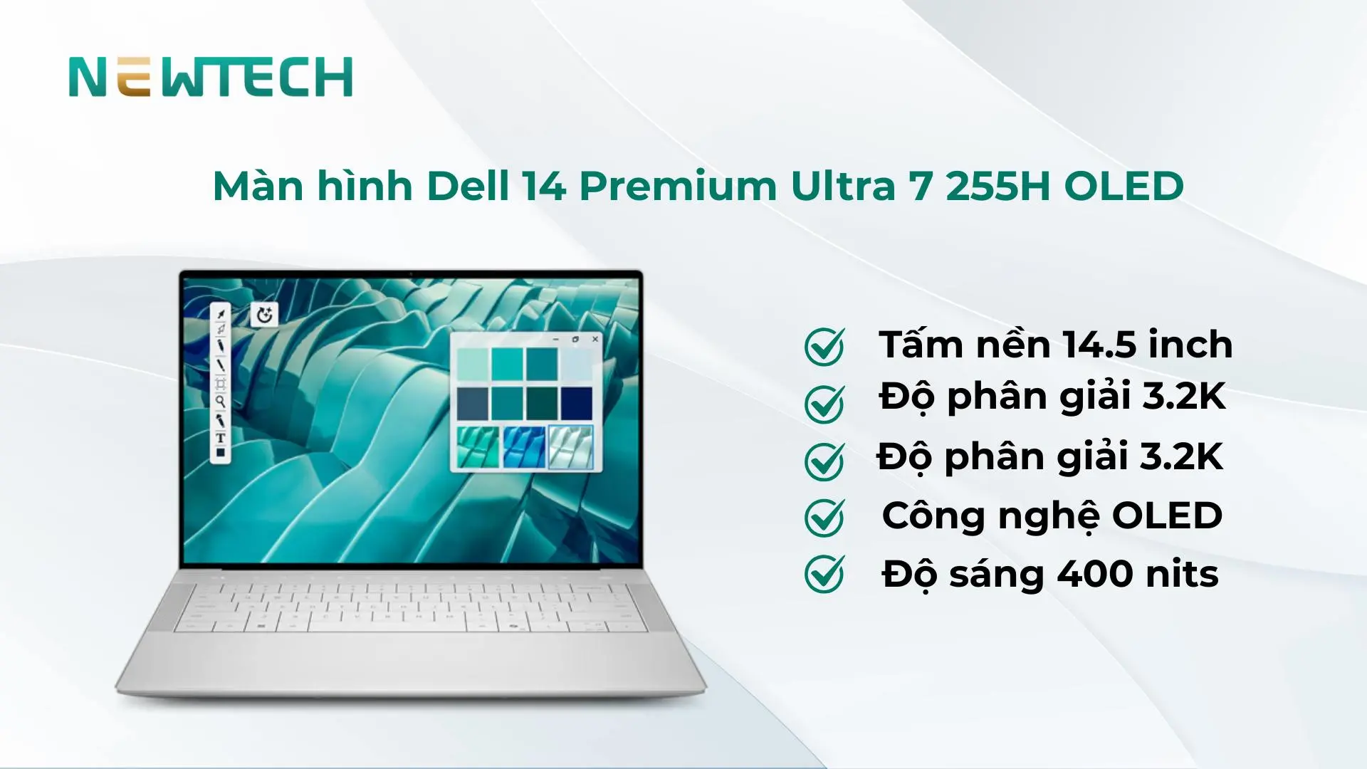 Màn hình OLED 14 inch màu sắc sống động