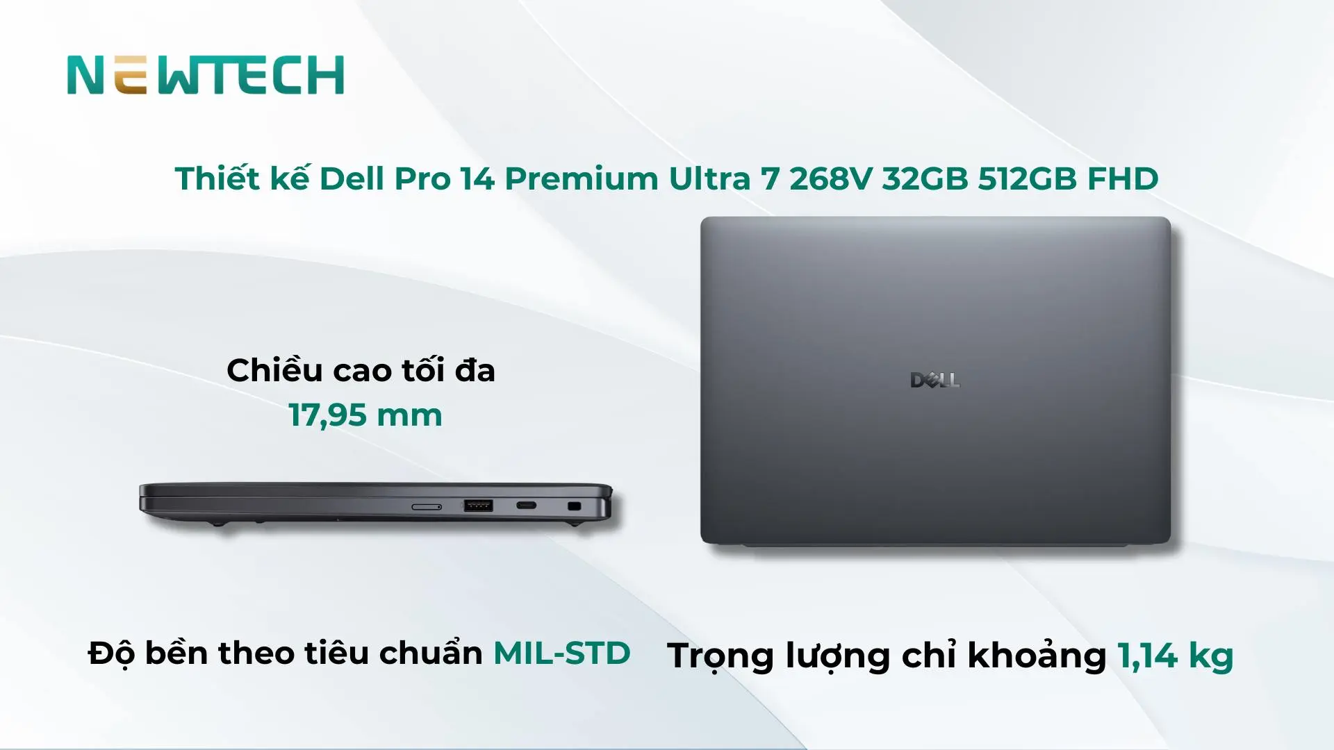 Thiết kế cân đối, đậm chất laptop doanh nghiệp